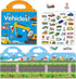 Reusable Sticker Books for Kids, Travel Removable Toddler Vehicle Sticker Books for 3 4 5 Year Old Girls Boys Birthday Gifts Educational Learning ...