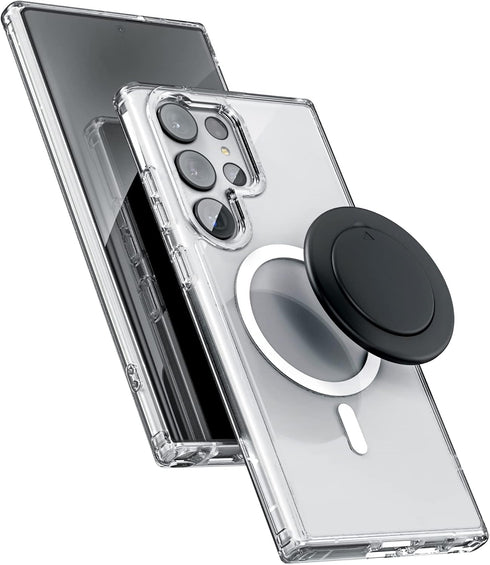Encased Magnetic Pop Case for Samsung Galaxy S23 Ultra 6.8 (2023) with Magnet Phone Grip Socket (Compatible with MagSafe)...