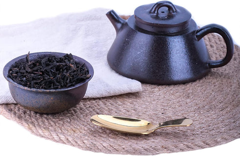 JANKOW Golden Short Handle Tea Scooper for Loose Tea Leaves, 304 Stainless Steel Tea Spoon, Mini Dessert Sugar Teaspoon for Salt Condiments Desser...