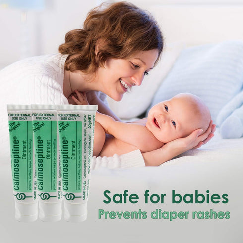 Calmoseptine Ointment. Soothing Menthol Relief for Skin Irritations. 20 gram Travel Size Tube, 3 Pack...