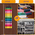 48 Compartments Vinyl Roll Storage, Vinyl Roll Holder Vinyl Organizer, Vinyl Storage Rack Wall Mount/Over The Door for Craft Room Organizers and S...