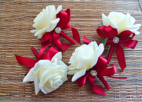 AVANAVA 4 Inch Wide Ribbon Double Face Satin Ribbon - 25 Yards (260-Scarlet Red)...