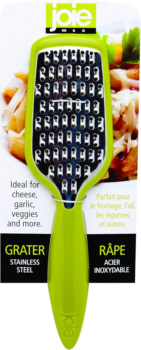 Joie Hand Grater, Compact Shredder with Ergonomic Handle, Ideal for Cheese and Vegetables, Stainless Steel, Great Gift for Home Chefs, Colors May ...