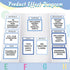 PerKoop 36 Sheets Science Fair Board Supplies 24 Self Adhesive Presentation Science Subtitles 4 Science Fair Project Titles 8 Personalized Letter ...