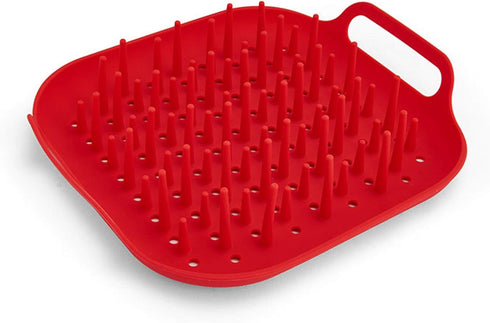 Instant Pot Accessory Official Air Fryer Silicone Tray, One Size, Red - Reusable, Non-Stick, Heat Resistant, Food-Grade Silicone, Dishwasher Safe,...