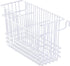Kitchen Details Cutlery Basket | Hanging | Attach to Standard Dish Drying Rack | Utensil Caddy | Vinyl Coated | 3 Compartment | White...