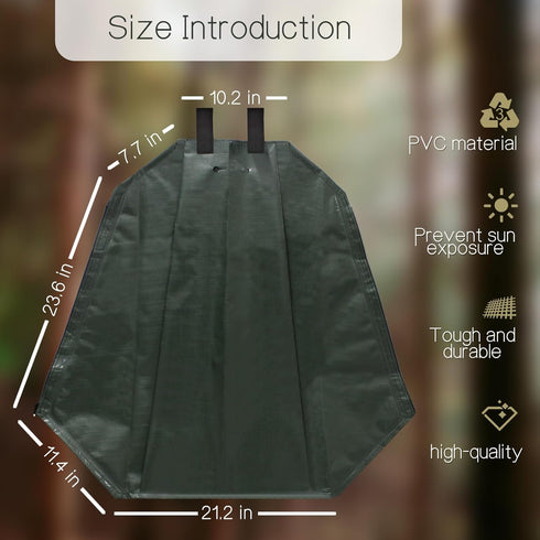 Tree Watering Bag,20 Gallon Slow Release Automatic Drip Irrigation Watering System,Watering Bag for Multi-Trunk Newly Planted Small Trees and Shru...