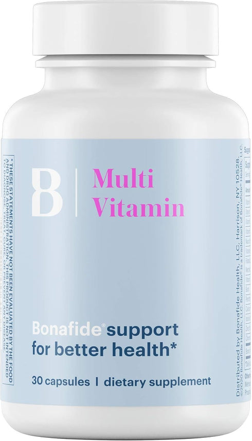 Bonafide Essentials Multi Vitamin for Better Health – Daily Multivitamin for Women – 30 Capsules (1-Month Supply)...
