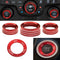 Control Knob Covers?Engine Start Stop Sticker Volume AC Radio Switch Button Decal Trim Aluminum Alloy Rings Compatible with Dodge Challenger/Charg...