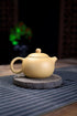 Clay Teapot 6.8oz/200ml Chinese Yixing Zisha Handmade Purple Sand Yellow Mud Small Xishi Tea Pot Kungfu Tea Infuse Brew Loose Tea...