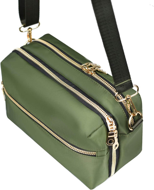 Functional Multi Pocket Crossbody Bag for Women Stylish Ladies Shoulder Messenger Bags Purse...
