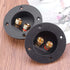 1 Pair 3-Inch Double Binding Round Gold Plate Push Spring Loaded Jacks Speaker Box Terminal Cup...