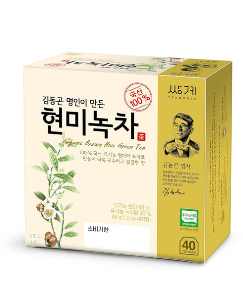 Ssanggye Tea Korean Organic Brown Rice Green Tea 40 tea bags...