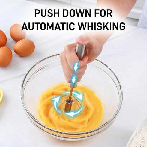 Push Action Egg Whisk...