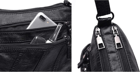 Crossbody Bags for Women Waterproof Shoulder Bag Messenger Bag Casual PU Leather Ladies Purse Handbag Cross Body Hand Bag...
