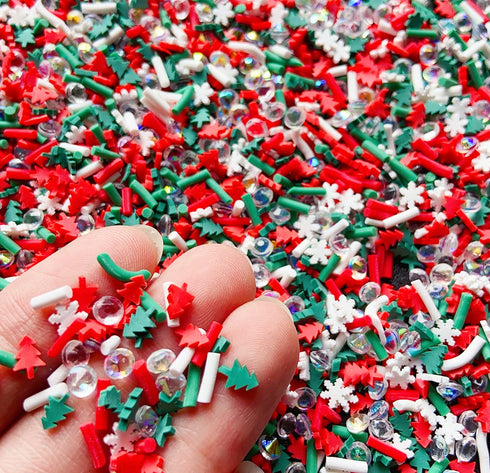EHOPE Fake Sprinkles Fake Christmas Sprinkles Fake Candy Sprinkles Polymer Clay Sprinkles Polymer Sprinkles Christmas Polymer Clay Slices for Nail...