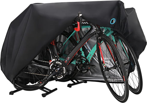 Bike Cover for 2-3 Bike Waterproof Outdoor Bicycle Cover with Lock Hole for Mountain Road Bikes...
