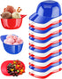 18PCS Mini Baseball Helmet Ice Cream Snack Bowl, 8 oz Helmets Plastic Baseball Cups, Kids Helmet Bowls, Mini Dessert Spoons Plastic Ice Cream Spoo...