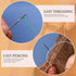 34 PCS Hand Sewing Big Eye Needles, Self Threading Needles for Hand Sewing, 30-Count Assorted Embroidery Needles, Large Eye Embroidery Hand Sewing...