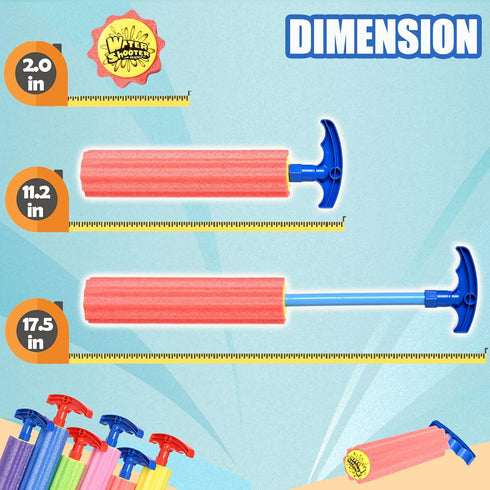 DraMosary Water Blaster Soaker Guns, 6 Pcs Colorful Foam Water Squirters, Water Shooters for Kids Bulk Summer Outdoor Swimming Water Game Fighting...