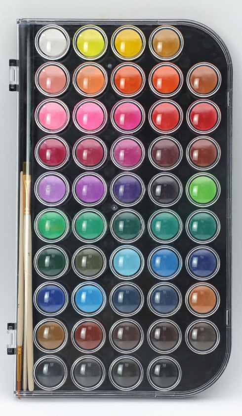 Artecho Watercolor Paint Set 48 Colors with 3 Paint Brushes, Water Color Paints Sets, Washable Water Colors...
