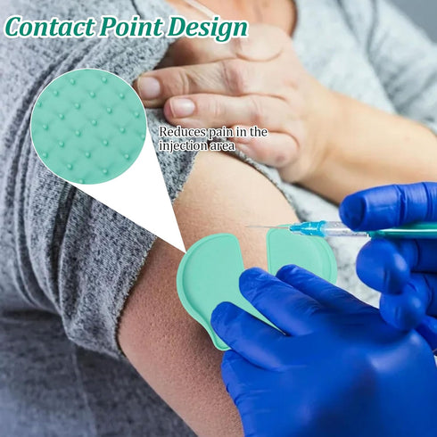 4Pcs Shot Pain Reducer Set,Shot Helper Pain Blocker Device,Reusable Shot Pain Blocker Device, Lightweight Immunization Shot Blocker for Kids and A...