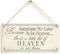 Meijiafei Because Someone We Love is in Heaven… There’s A Little Bit of Heaven in Our Home - Bereavement/Sympathy Rememberence Gift Sign 10"x5"...