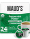 Maud's Organic Peppermint Tea Pods, 24 ct, Recyclable Single Serve Pods – 100% Gourmet Blended Tea Leaves, Compatible with Keurig K Cups Maker...