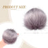 Juinte 8 Pcs 6 Inch Large Fur Pom Pom Balls for Hats Fluffy Faux Fur Pompom Balls with Snap Button for Hat Shoes Scarves Bag Charms DIY Crafts(Bla...