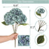 Artificial Flowers Silk Hydrangea Flowers with 5 Heads Fake Flower Bunch Bouquet for Home Wedding Party Decor DIY (Lake Bule?5 Flower Heads)...