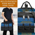 12 Inch Small Tool Bag for Men,Heavy Duty Wide Mouth Tool Tote with 6 Storage Pockets,Large Capacity Handbag,Canvas Mechanic Tool Bags,Portable To...