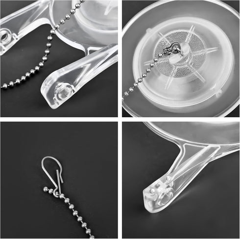 3-Inch Toilet Flappers Replacement Kit for Gerber 99-827, 3 Inch Toilet Flush Valve with Stainless Chain and Hook, High Performance Silicone Toile...