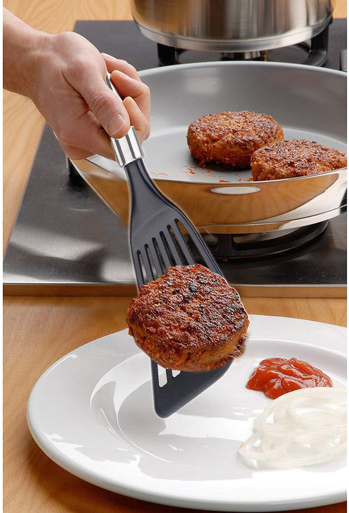 Tenta Tenta Kitchen Fish Spatula for Kitchen Use,Iron fish -Slotted Kitchen Spatula -Wide Thin Spatula with European Nylon Blade- Egg Flipper Uten...