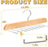 Tank Top Hanger with Premium Wood, 20 Large Capacity, Space Saving,360 Degree Rotating, Foldable Metal Hooks, Tank Tops...