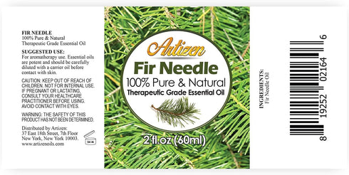 Artizen 2oz Oils - Fir Needle Essential Oil - 2 Fluid Ounces...