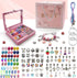 YTUONIG 116 pcs Charm Bracelet Making Kit for Ages 8-12 Girls, with a Portable Bracelet Organizer Box, Unicorns Arts Crafts Gifts for Teenage Birt...