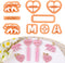 Puocaon Mom Bear Clay Cutters - 9 Pcs Polymer Clay Cutters for Earrings Making, Embossed Bear Clay Cutters for Polymer Clay Jewelry, Mama Letters ...