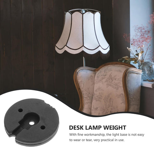 STOBAZA Desk Lamp Floor Lamp Base Counterweight Table Lamps Part Round Lamp Chassis Iron Lightweight Bracket Floor Light Holder Base Replacement...