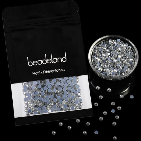 Beadsland Hotfix Rhinestones, 288pcs Flatback Crystal Rhinestones for Crafts Clothes DIY Decoration, Crystal, SS30, 6.3-6.5mm...