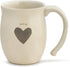 DEMDACO Mom Heart Cream Inspirational 16 ounce Ceramic Stoneware Coffee Mug...