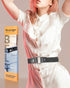 Buckle Free Belt for Women Men, Black Elastic Waist Adjustable Stretchy Invisible Buckleless Belt for Jeans Pants Shorts...
