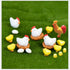 22Pcs Miniature Family Chicken,Cock,Hen,Egg,Chickens Nest Ornament Micro Landscape Fairy Garden Décor...