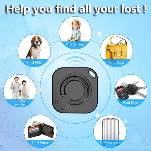 Key Finder Locator with Sound Find My Luggage Key Tracker Powerful Bluetooth Luggage Tracker with Sound Item Locator for Keys Bags Wallets Pet,Pho...