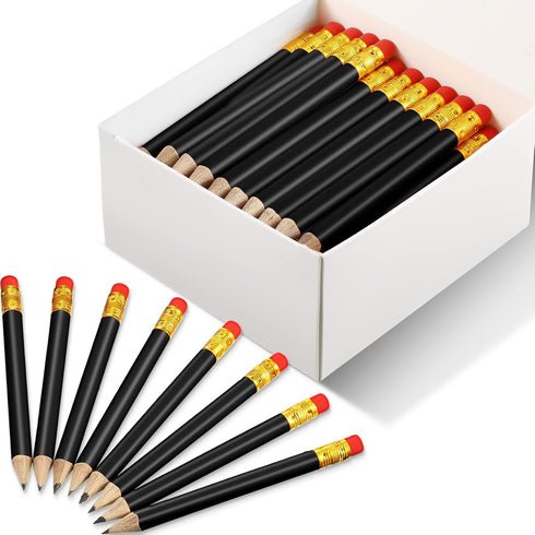 72 Pieces Golf Pencils Half Pencils with Eraser Baby Shower Pencils Mini Pencils for kids for Baby Shower Bridal Shower Wedding Golf School Office...