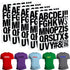 220 Pieces Iron on Letters for Clothing, 5 Sheets of Black Heat Transfer Vinyl for T Shirts, A-Z Patches PU DIY Crafts Alphabets Sticker for Fabri...