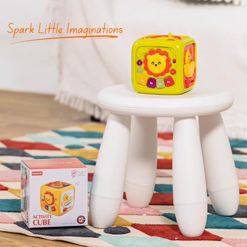 PlenPLAY 6-in-1 Activity Cube for Babies and Toddlers – Baby Toys 12-18 Months – Activity Cube for 1 Year Old – Perfect Car Seat Travel Toys for T...