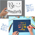 16 Pieces Inspirational Word Stencil Kit Motivational Stencils Inspirational Word Reusable Polyester Film Template Stencils with Open Ring for Pai...