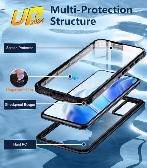 Temdan for Samsung Galaxy S21 Case Waterproof with Built-in Screen Protector 360 Full Body Underwater Case Shockproof Dustproof for Samsung S21 Ph...