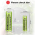 Rechargeable AA Batteries, Ni-MH Double A Solar Batteries High Capacity 1.2V Pre-Charged for Outdoor Solar Lights, String Lights, Pathway Lights (...