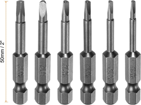 6pcs TA1.8-TA3 Triangle Screwdriver Bit 1/4" Hex Shank 2" Length Magnetic Tri-angle Screw Driver Power Tool...
